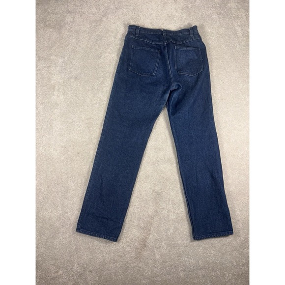 carleen jeans size 6 colorblock double knee Slim straight jeans USA Made - Picture 5 of 9